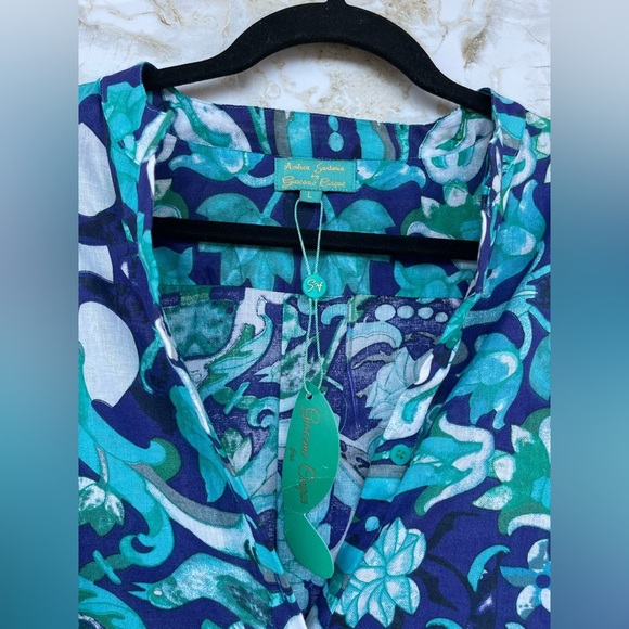 Antica Sartoria by Giacomo Cinque Maxi Dress Kaftan Boho Artsy size large - Picture 7 of 16